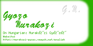 gyozo murakozi business card